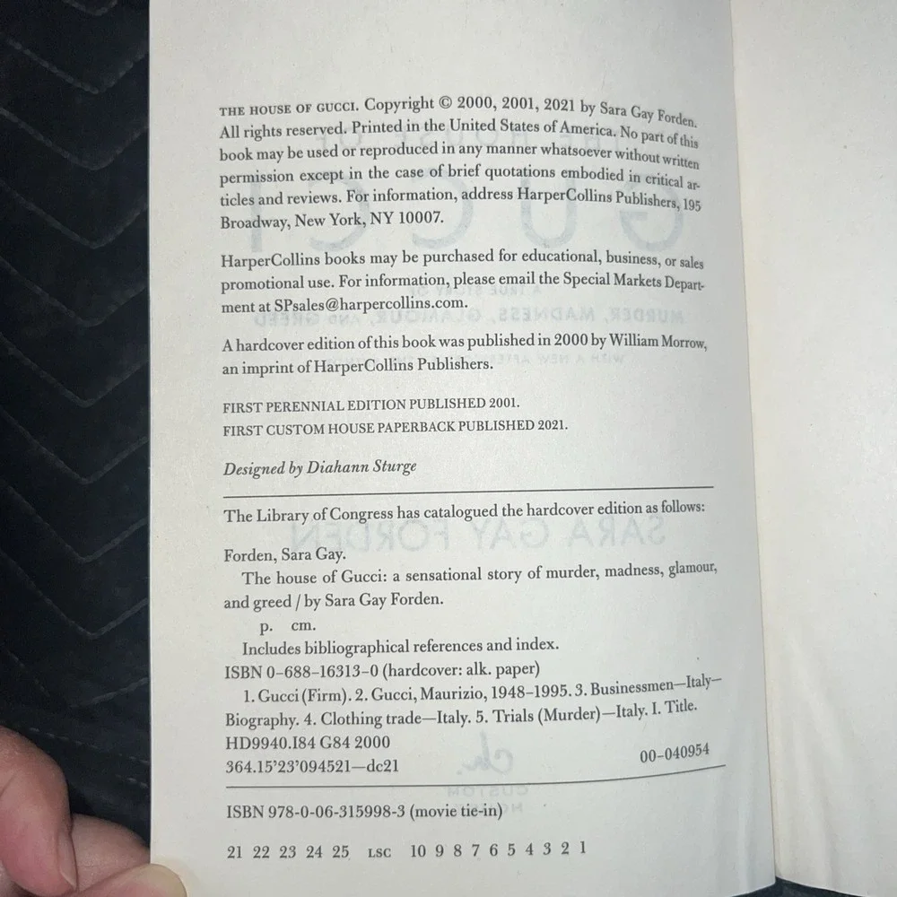 The House of Gucci (Movie Tie-in)A‎ True Story of Murder & Madness Paperback